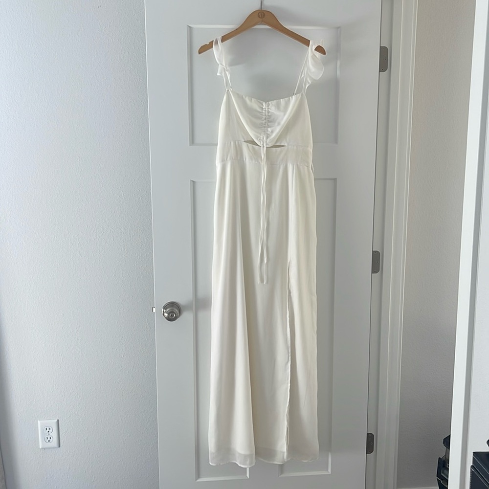 Lulus - The Way to Love White Ruffled Maxi Dress